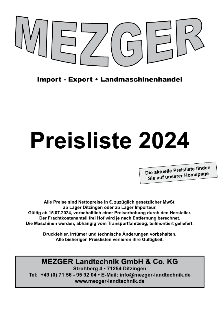 Gesamtpreisliste